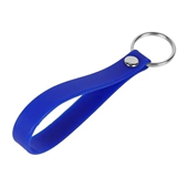 1/2"W SCREEN PRINTED SILICONE BRACELET KEYRING