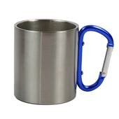 10 oz.Stainless Steel Cup  With Carabiner Handle