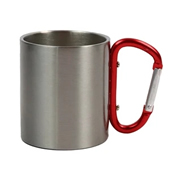 10 oz.Stainless Steel Cup  With Carabiner Handle