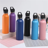 20 oz Stainless Steel Water Bottle w/Straw Lid