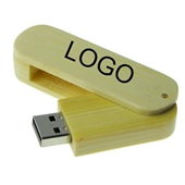 2GB Wooden Swivel USB Stick