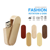 2GB Wooden Swivel USB Stick