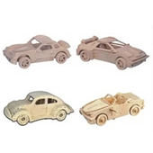 3D Wooden Car Puzzle