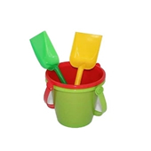 6" Beach Sand Buckets and Shovels