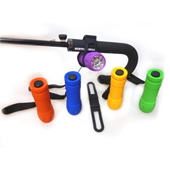 9 LED plastic bicycle torch and silicon belt