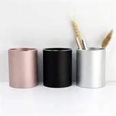 Aluminium alloy metal round pen holder office gifts