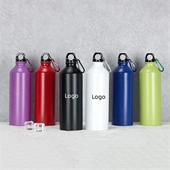 Aluminum Sport Bottle w/ Carabiner, 24oz/25oz.