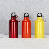 Aluminum Sport Bottle w/ Carabiner, 24oz/25oz.