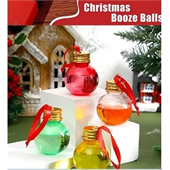 CLEAR PLASTIC CHRISTMAS ORNAMENTS