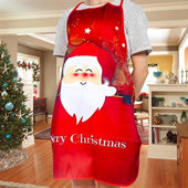 Christmas Print Apron Kitchen Cooking