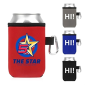 Collapsible Can Cooler with Carabiner