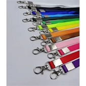 Coloured webbing ID badge lanyard