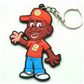 Custom Shape and Print Rubber Keychains