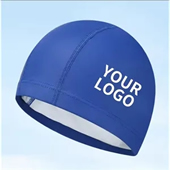 Custom logo PU Coating Swimming Cap