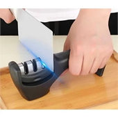 Diamond steel 3 grading knife sharpener