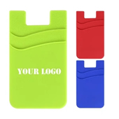 Double Pocket Silicone Phone Wallet