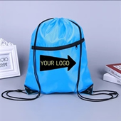 Drawstring Backpack w/ Zipper