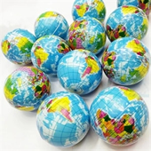 Earth Shaped Balls Stress Reliever w/ Custom Logo