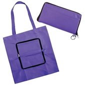 Foldable Zippin' Shopper Tote Bag