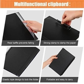 Folding Clipboard With Elastic Band