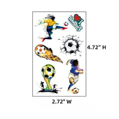 Football games TemporaryTattoo Sticker For Kids and Adults