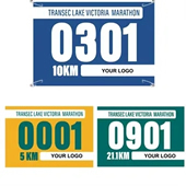 Full Color Printed Race Bibs