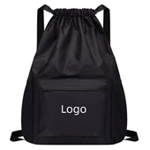 Gym Backpack w/ Drawstring Closure & Mesh Sideface Pockets