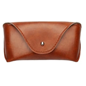 Hand-Stitched Leather Glasses Case