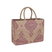 Jute cloth handbag