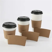 Kraft Paper Coffee Cup Clutch Sleeve