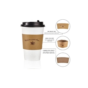 Kraft Paper Coffee Cup Clutch Sleeve