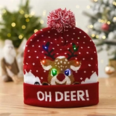 LED Christmas Knitted Hat