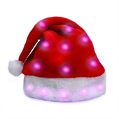 LED Light up Santa Christmas Hat/Cap