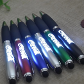 LED Touch Screen Light Box Ballpoint Pen/LED Stylus Pen