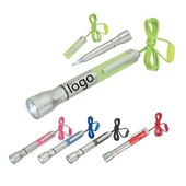 Lanyard LED Flashlight Light-Up Ballpoint Pen