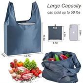 Large Reusable Foldable Grocery Bags