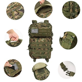 Large Water Resistant MOLLE Tactical Style Backpack