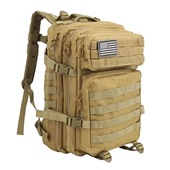 Large Water Resistant MOLLE Tactical Style Backpack