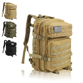 Large Water Resistant MOLLE Tactical Style Backpack