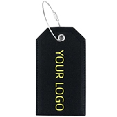 Meal Lanyard Leather Luggage Tag