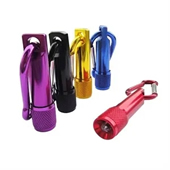 Mini Aluminum Flashlight with Carabiner