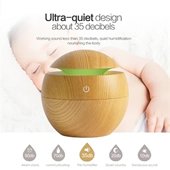 Mini Wooden Grain USB Aroma Humidifier