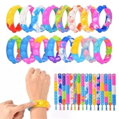 Multicolor Push Pop Bubble Wristband Fidget Toy