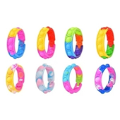 Multicolor Push Pop Bubble Wristband Fidget Toy