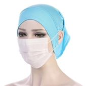 Muslim Turban Bonnet with Ear Hole