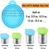 One Silicone lid fit multiple size cans