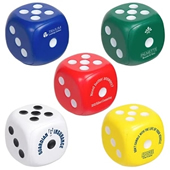 PU Dice Shape Stress Reliever Balls