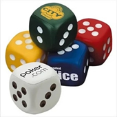 PU Dice Shape Stress Reliever Balls