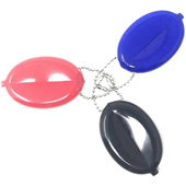 PVC Coin Purse Change Holder Chain Pouch