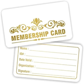 PVC VIP Member Card